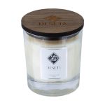 Vela Perfumada 100% Natural com tampa de madeira